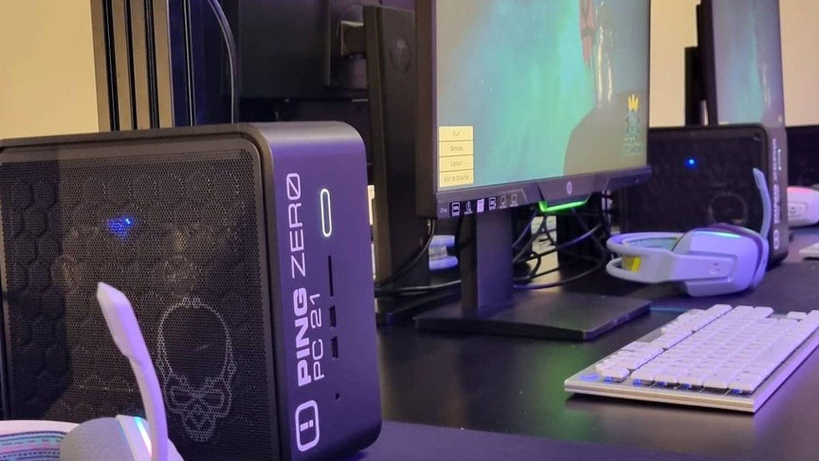 Ping Zero gaming PC with monitor, keyboard and headset